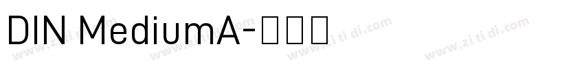 DIN MediumA字体转换